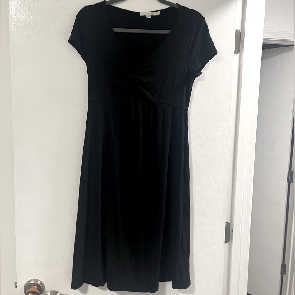 Boden Jersey Dress size 8 in Black short sleeve empire waist and very sexy